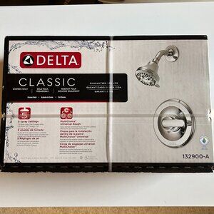 Delta Classic Chrome 1-handle Multi-function 5.0000-in Round Shower Faucet New